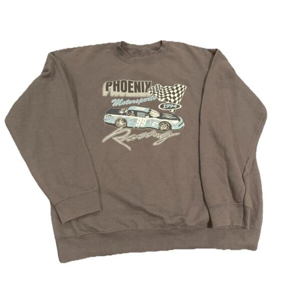 PS/LA Phoenix Motorsports 1994 Racing Graphic Sweatshirt Gray Size XL Vintage